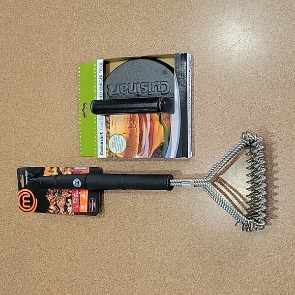 Gourmet Smash Burger Tool & Grill Brush!! - Picture 1 of 9